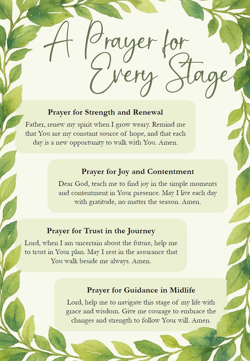 Thumbnail of ‘A Prayer for Every Stage’ PDF cover